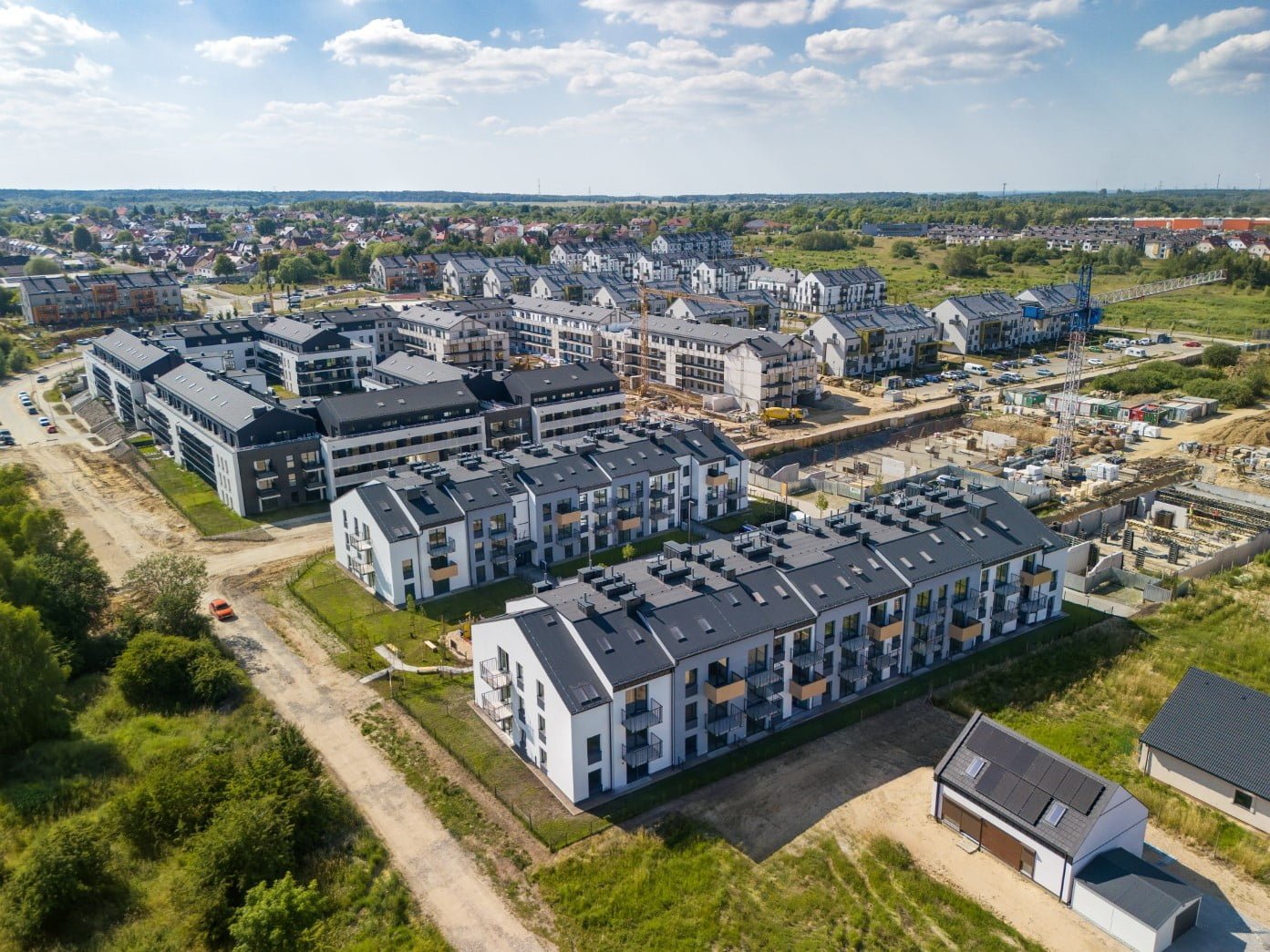 Mieszkania w bloku w Szczecinie